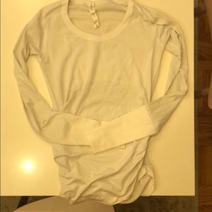 Lululemon White Long Sleeve Shirt Sz 8